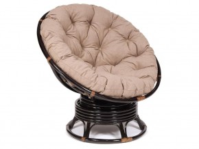 Кресло-качалка Papasan w 23/01 B с подушкой Antique brown, экошерсть Коричневый в Тюмени - tyumen.магазин96.com | фото