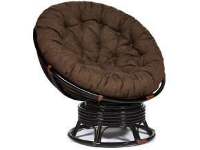 Кресло-качалка Papasan w 23/01 B с подушкой Antique brown, ткань Коричневый в Тюмени - tyumen.магазин96.com | фото