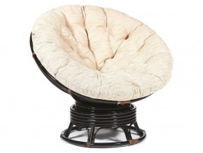 Кресло-качалка Papasan w 23/01 B с подушкой Antique brown, ткань Старт в Тюмени - tyumen.магазин96.com | фото