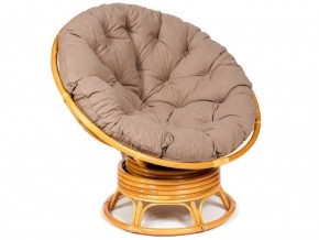 Кресло-качалка Papasan w 23/01 B с подушкой Honey, экошерсть Коричневый в Тюмени - tyumen.магазин96.com | фото