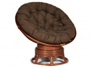 Кресло-качалка Papasan w 23/01 B с подушкой Pecan, ткань Коричневый в Тюмени - tyumen.магазин96.com | фото