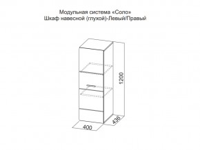 Шкаф навесной (глухой) Левый в Тюмени - tyumen.магазин96.com | фото